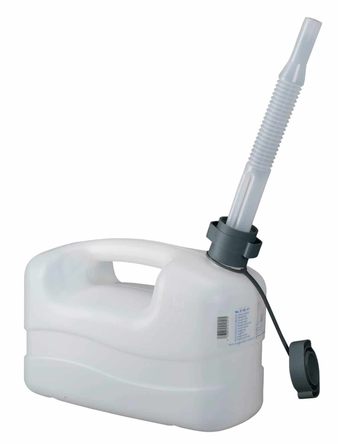 Robuster 5 Ltr. Kunststoffkanister aus HDPE, lebensmittelecht. Nicht eichfähig.