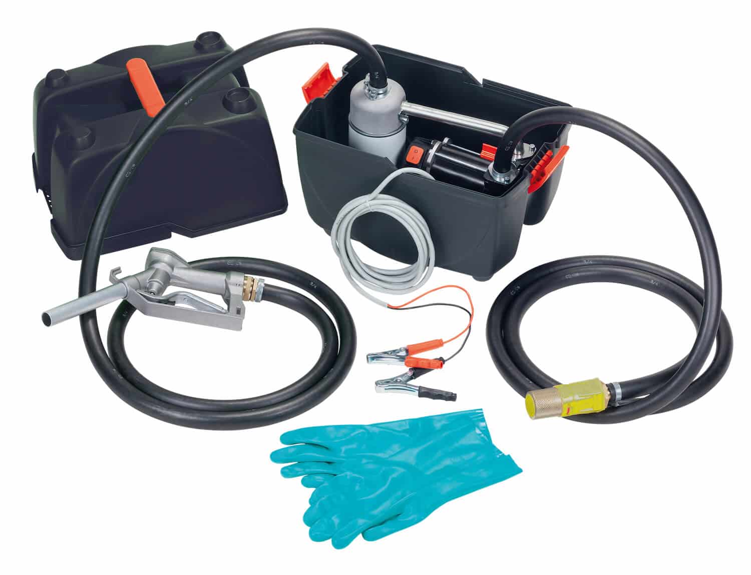 Diesel-Box zur effizienten und sauberen Dieselbetankung, mit 12V Förderpumpe.