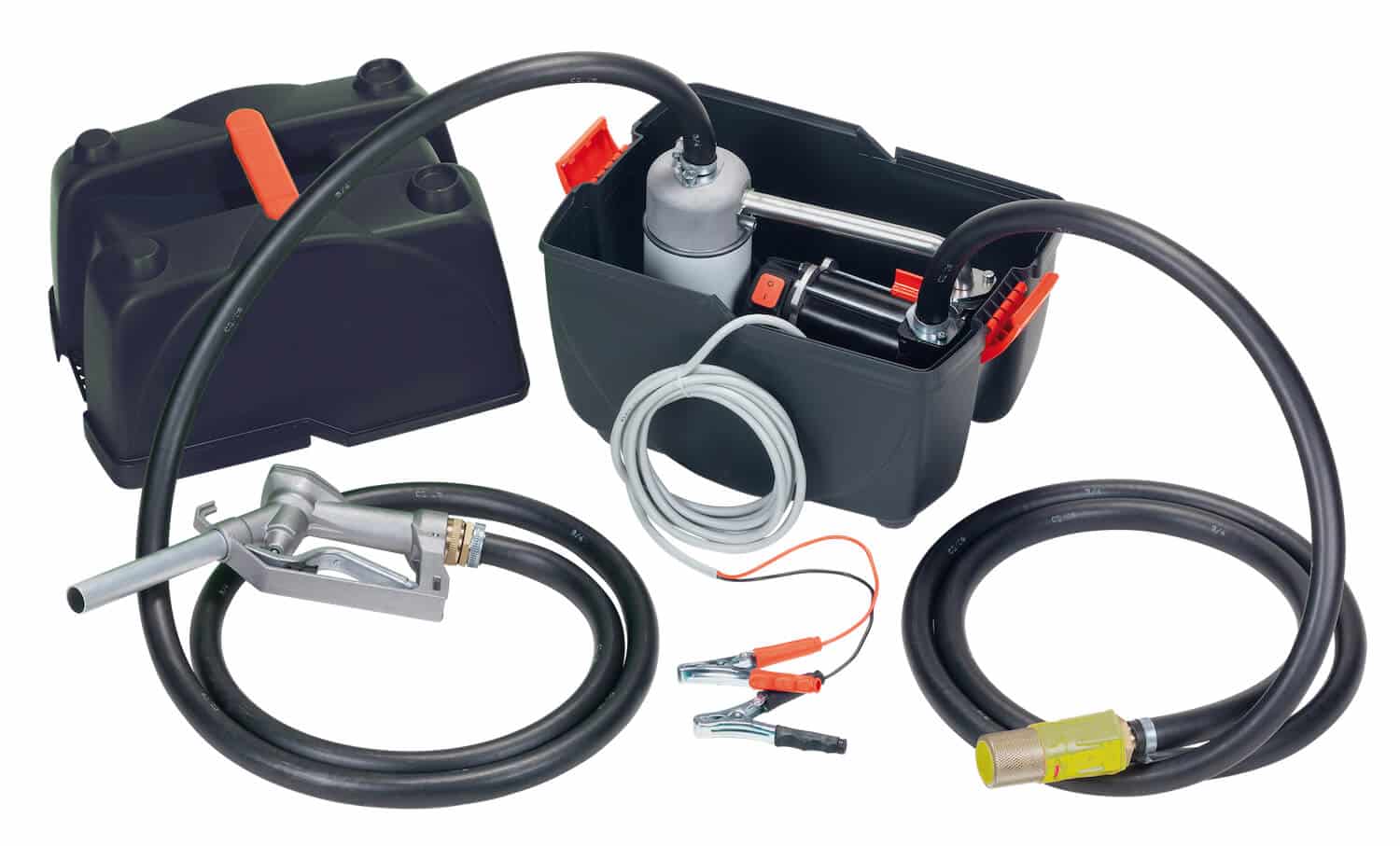Diesel-Box zur effizienten und sauberen Dieselbetankung, mit 12V Förderpumpe.